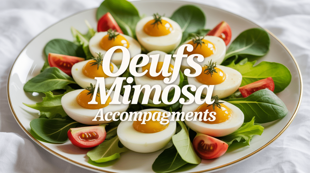 Avec quoi accompagner des oeufs mimosa assiette élégante salade et tomates