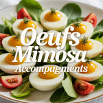 Avec quoi accompagner des oeufs mimosa assiette élégante salade et tomates