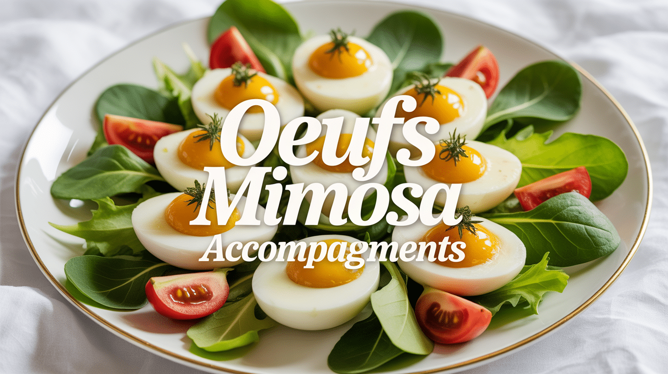 Avec quoi accompagner des oeufs mimosa assiette élégante salade et tomates