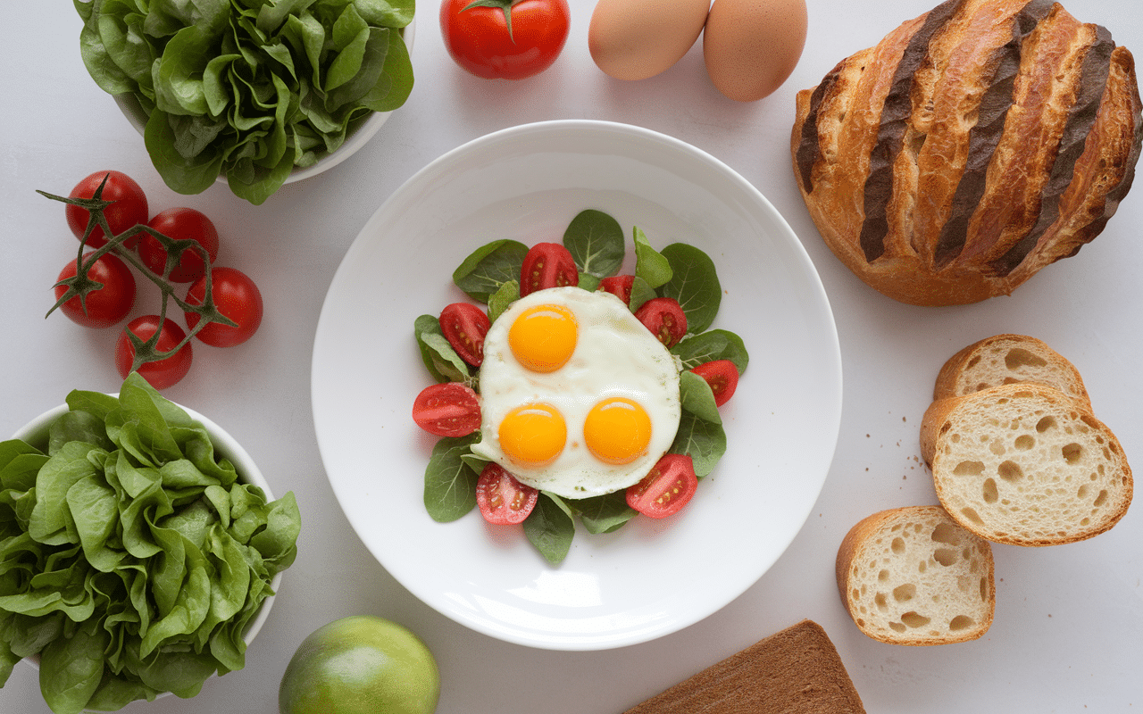 Avec quoi accompagner des oeufs mimosa légumes frais pain grillé