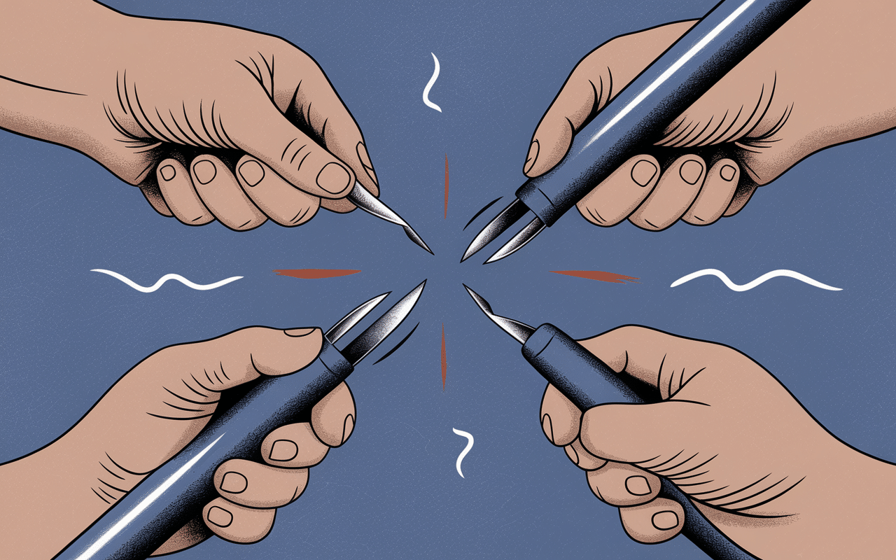 Étapes utiliser bilame vin mains outil