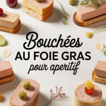 Plateau de bouchées au foie gras pour apéritif, dressage raffiné