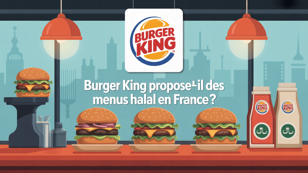 burger king halal france illustration fast-food