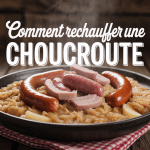comment rechauffer choucroute assiette vapeur table bois