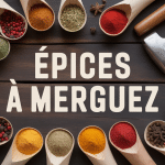 Mélange d'épices à merguez recette en poudre sur bois