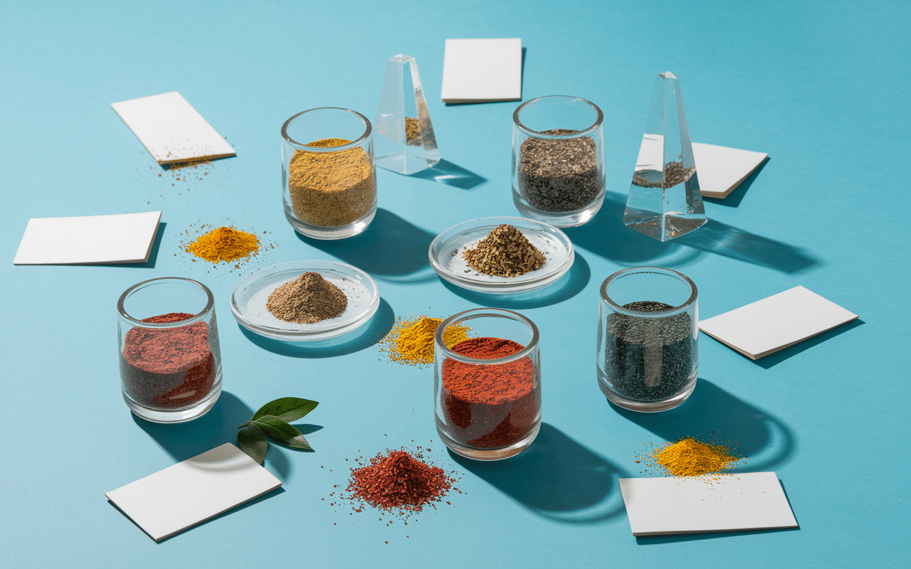 Bocaux de mélanges épices à merguez recette et balance