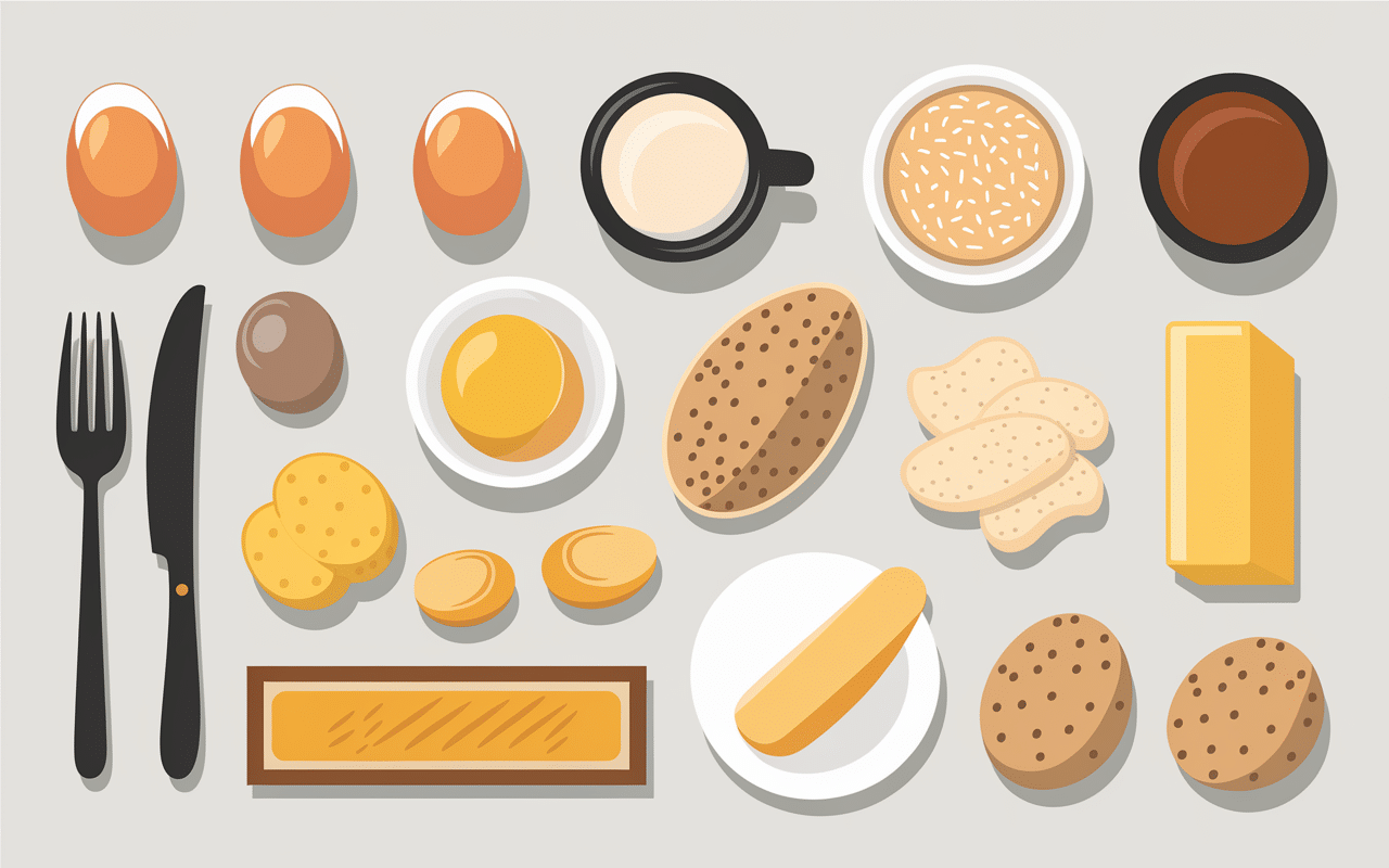 ingrédients fougnarde œufs pommes lait farine cuisine