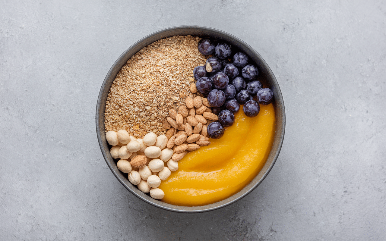 Ingrédients sains muffin sans sucre pour diabetique