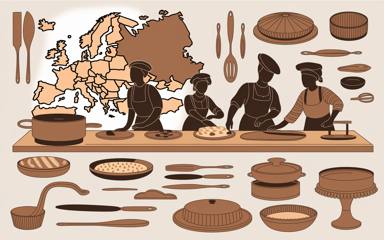 Timeline migration patisserie juif Europe Méditerranée