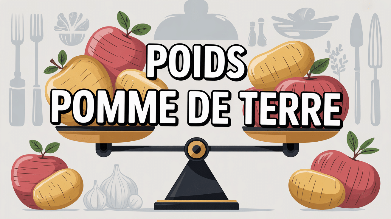 Balance cuisine avec pommes de terre de différents poids