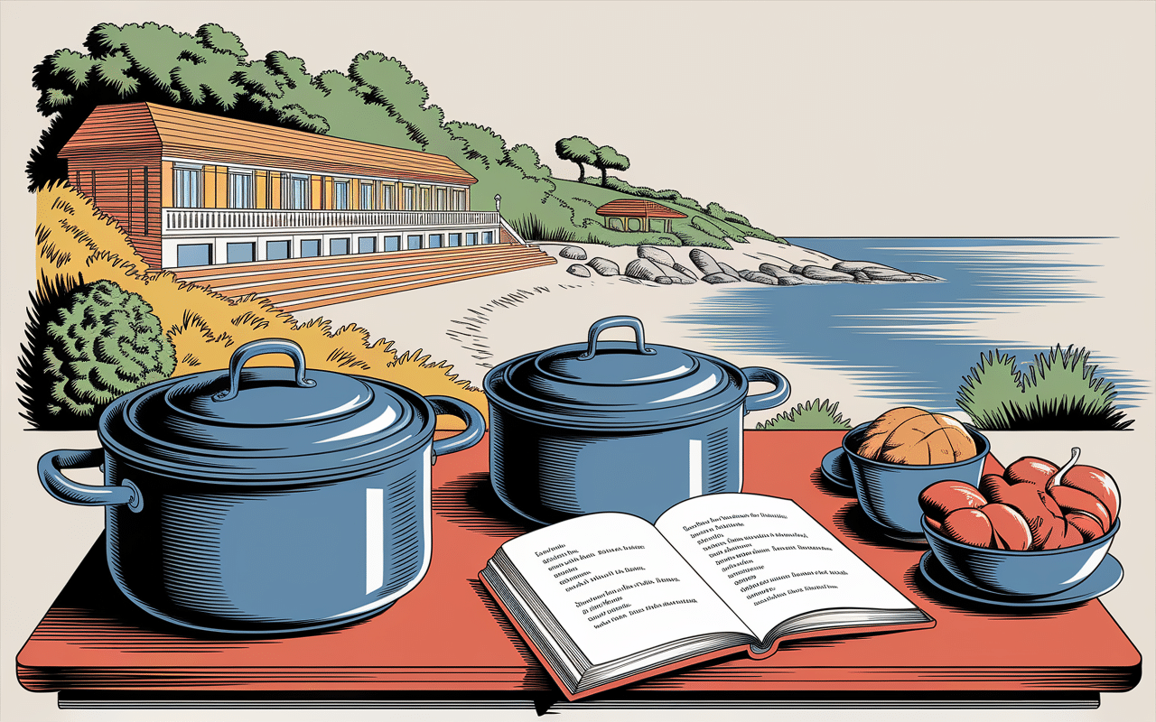 Cuisine victorienne avec potage Brighton en préparation