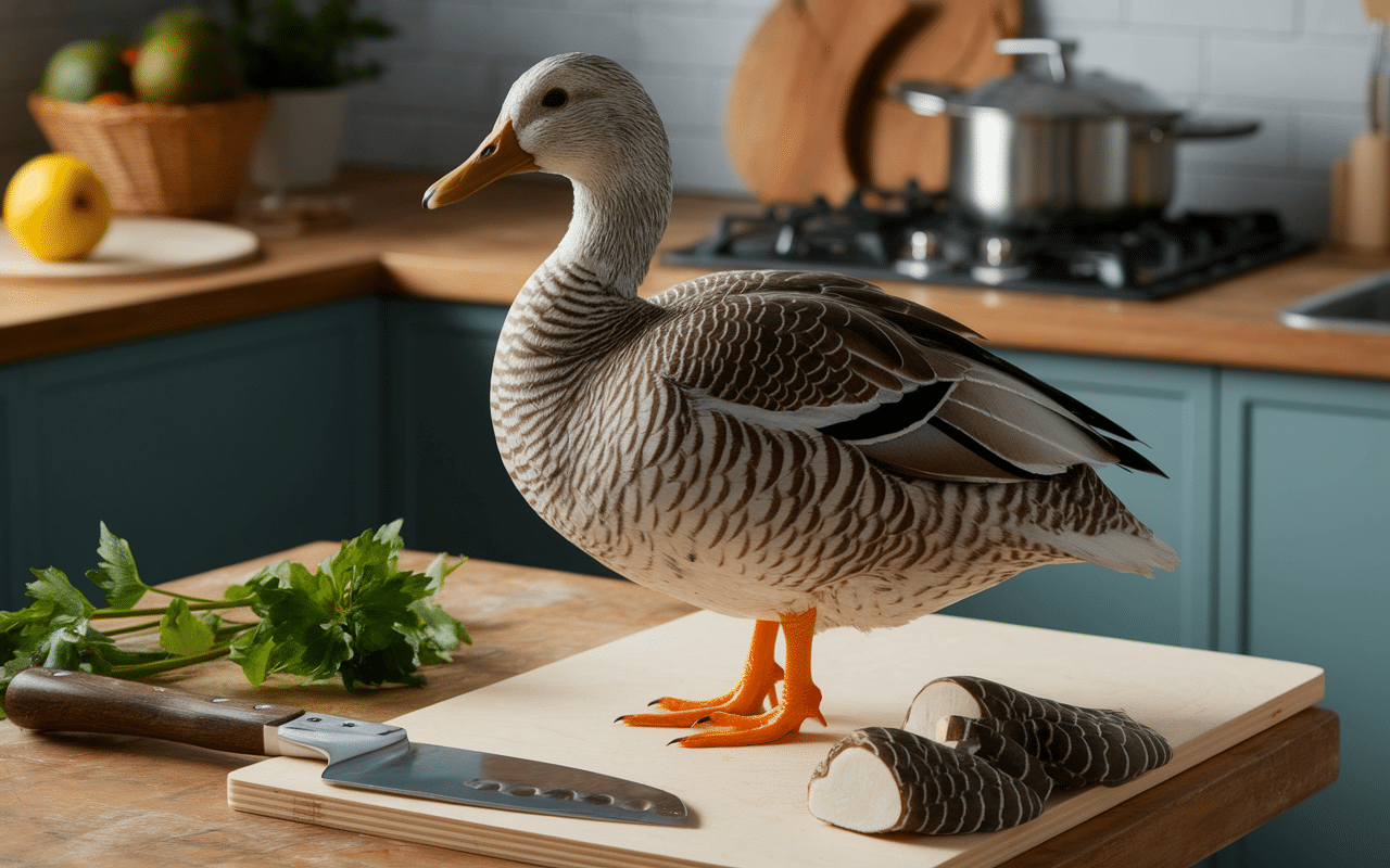 recette de gésiers de canard découpe sur planche