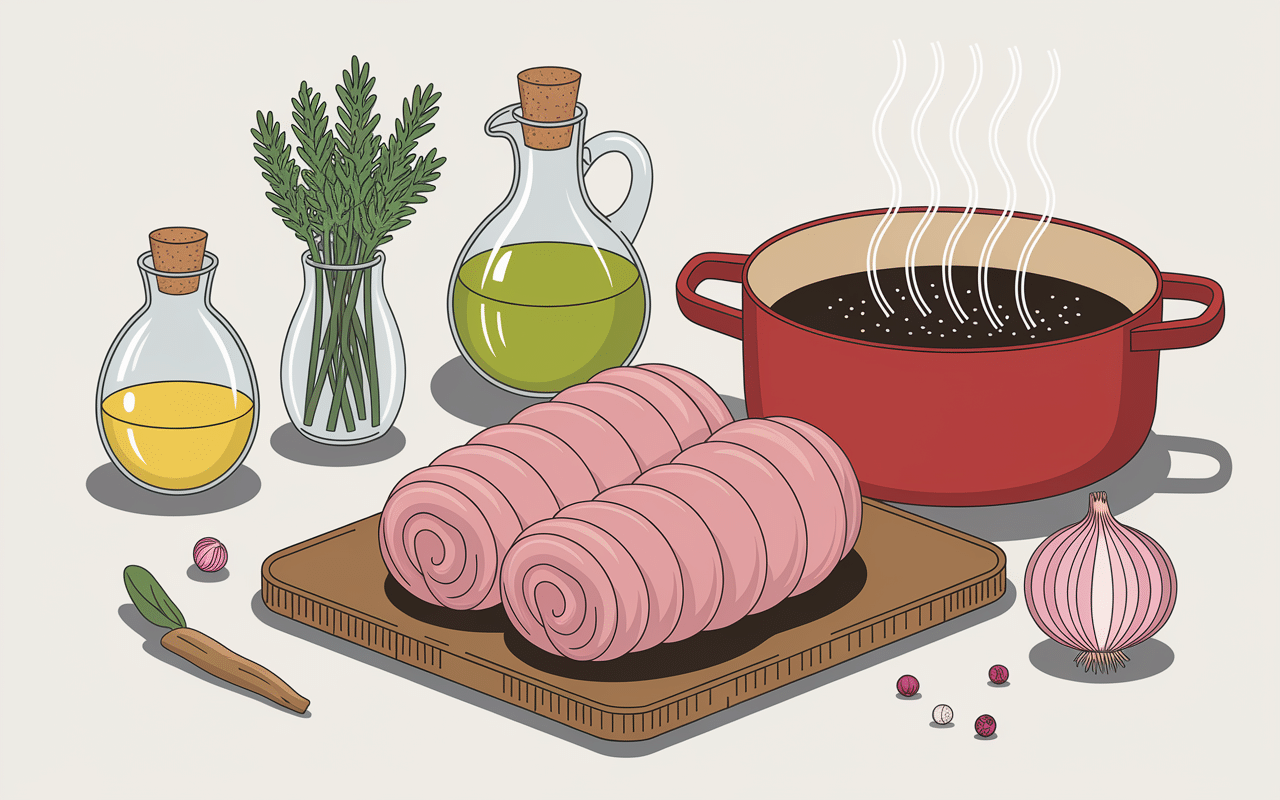 Ingrédients de recette oreille de cochon à la portugaise