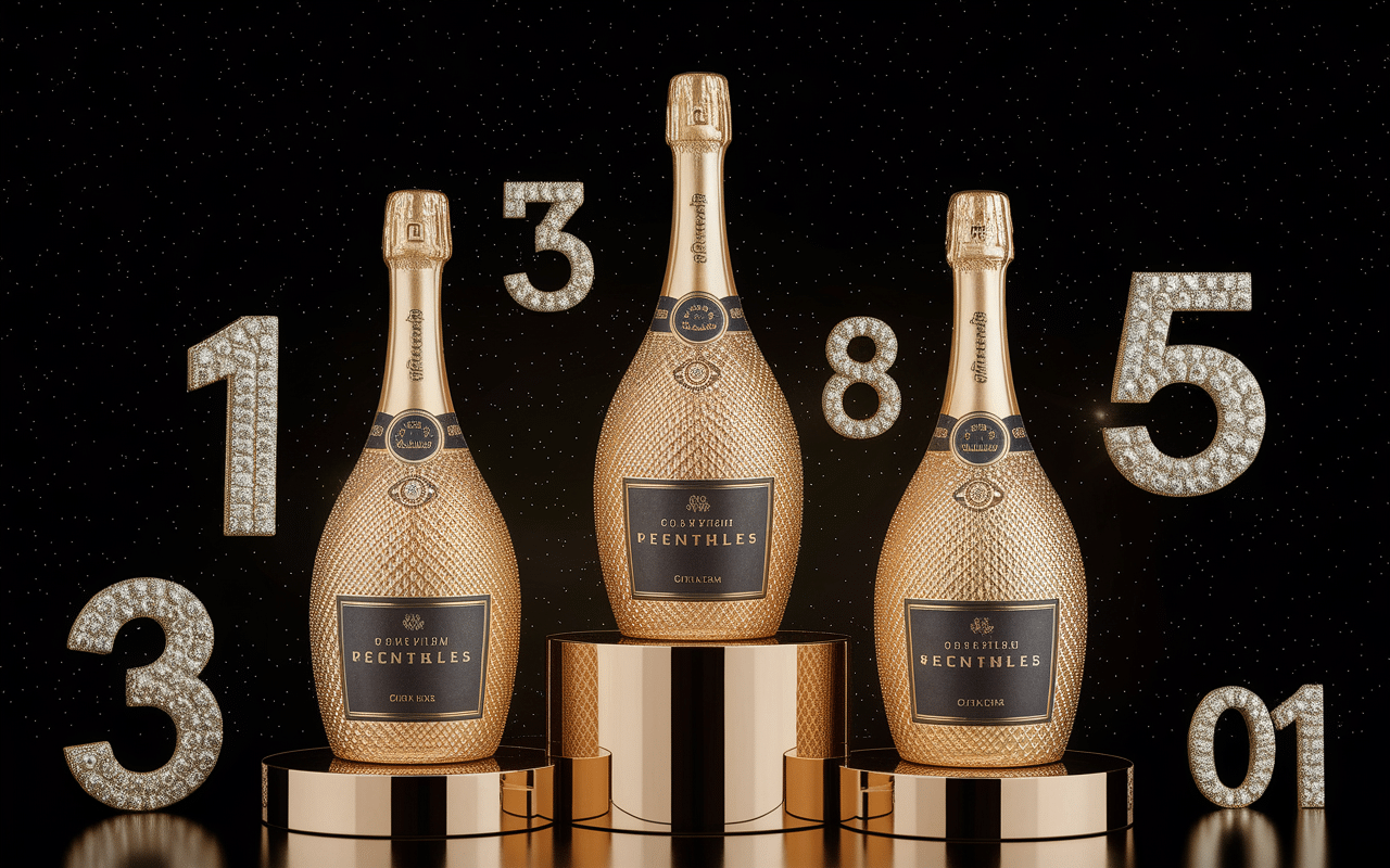 records champagne le plus cher podium diamants