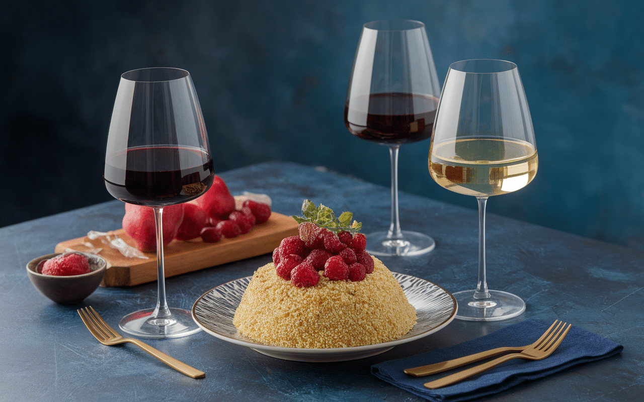 verres de vins avec couscous pour vin pour couscous