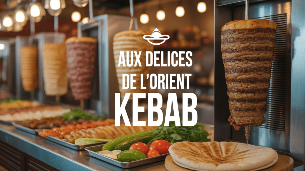 Aux délices de l'orient kebab ambiance restaurant oriental comptoir viandes grillées