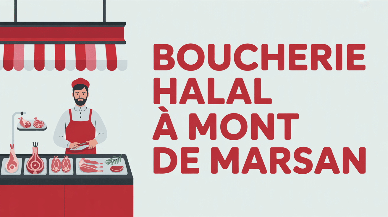 Boucherie halal Mont de Marsan devanture moderne