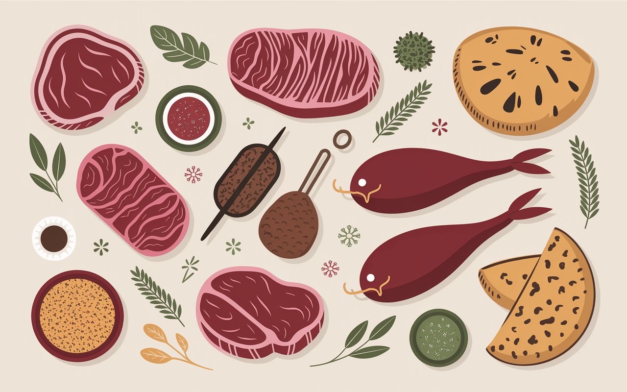 Assortiment viandes boucherie halal Mont de Marsan