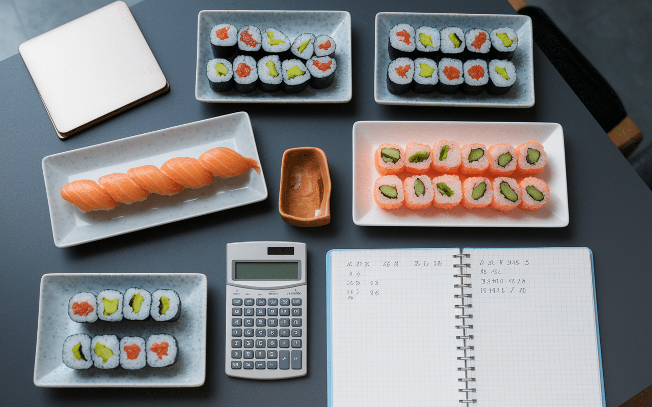 combien de sushi par personne calcul et assiettes variées