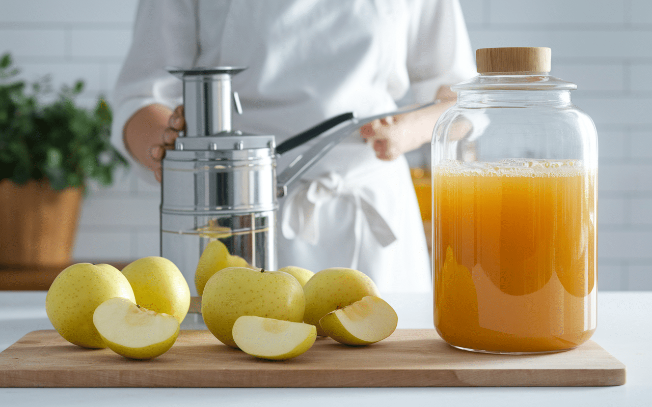 comment faire du cidre de pomme presser et fermentation maison