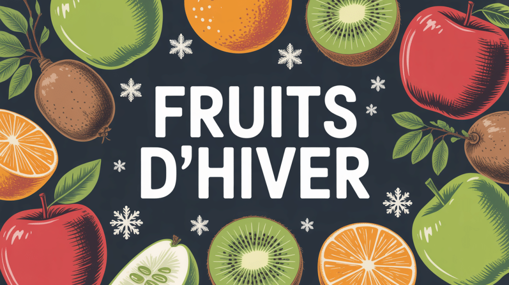 composition colorée de fruit d hiver