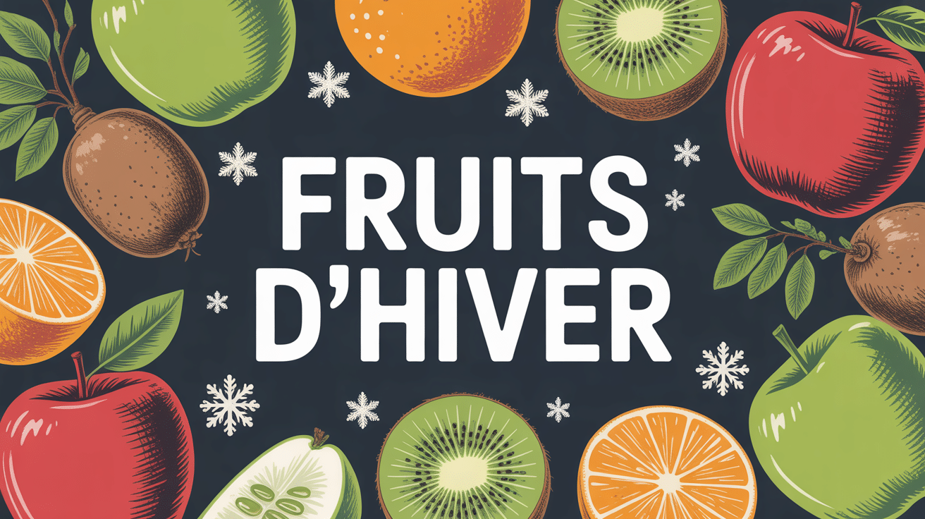 composition colorée de fruit d hiver