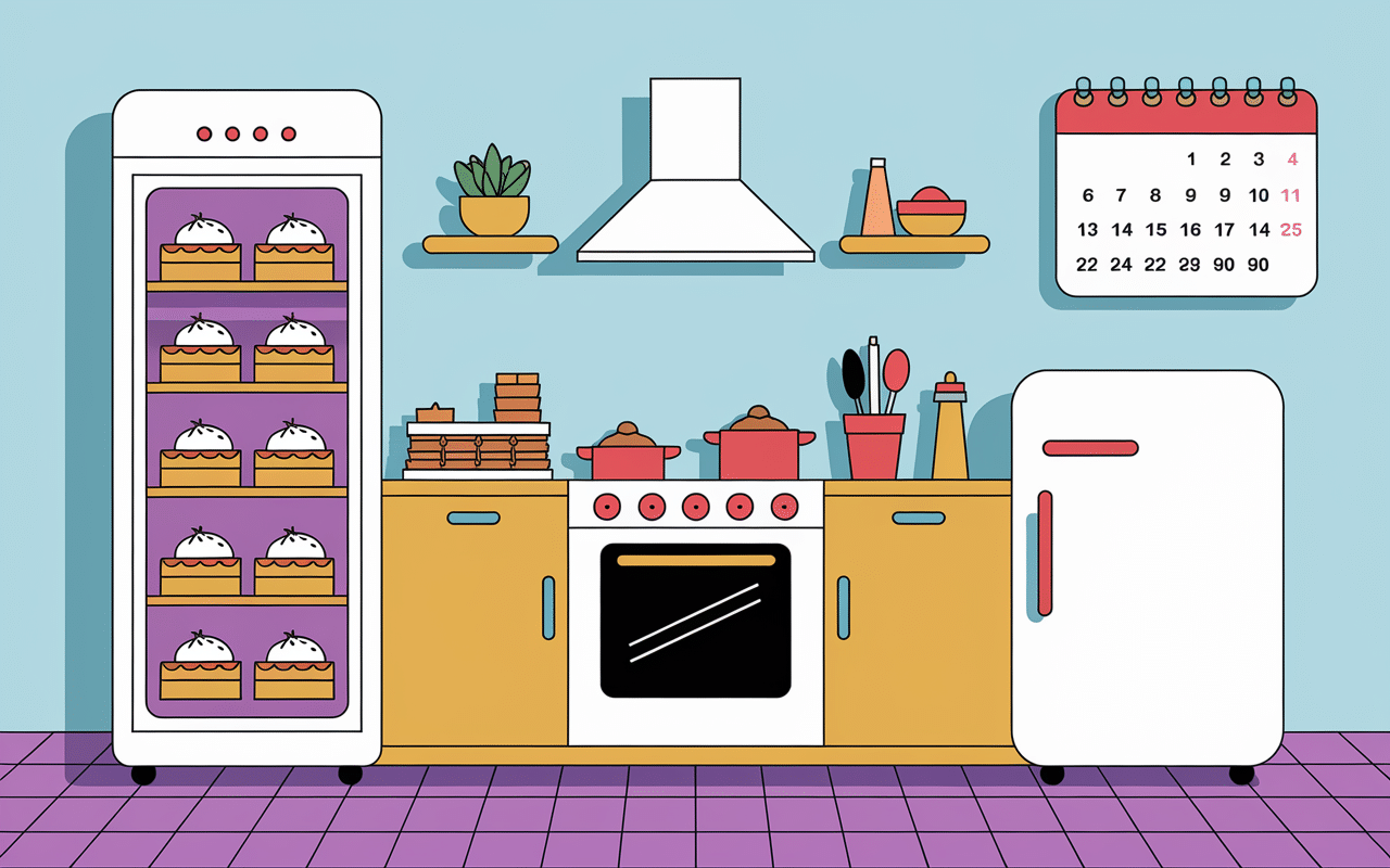 Conservation gâteau yaourt réfrigérateur congélateur durées