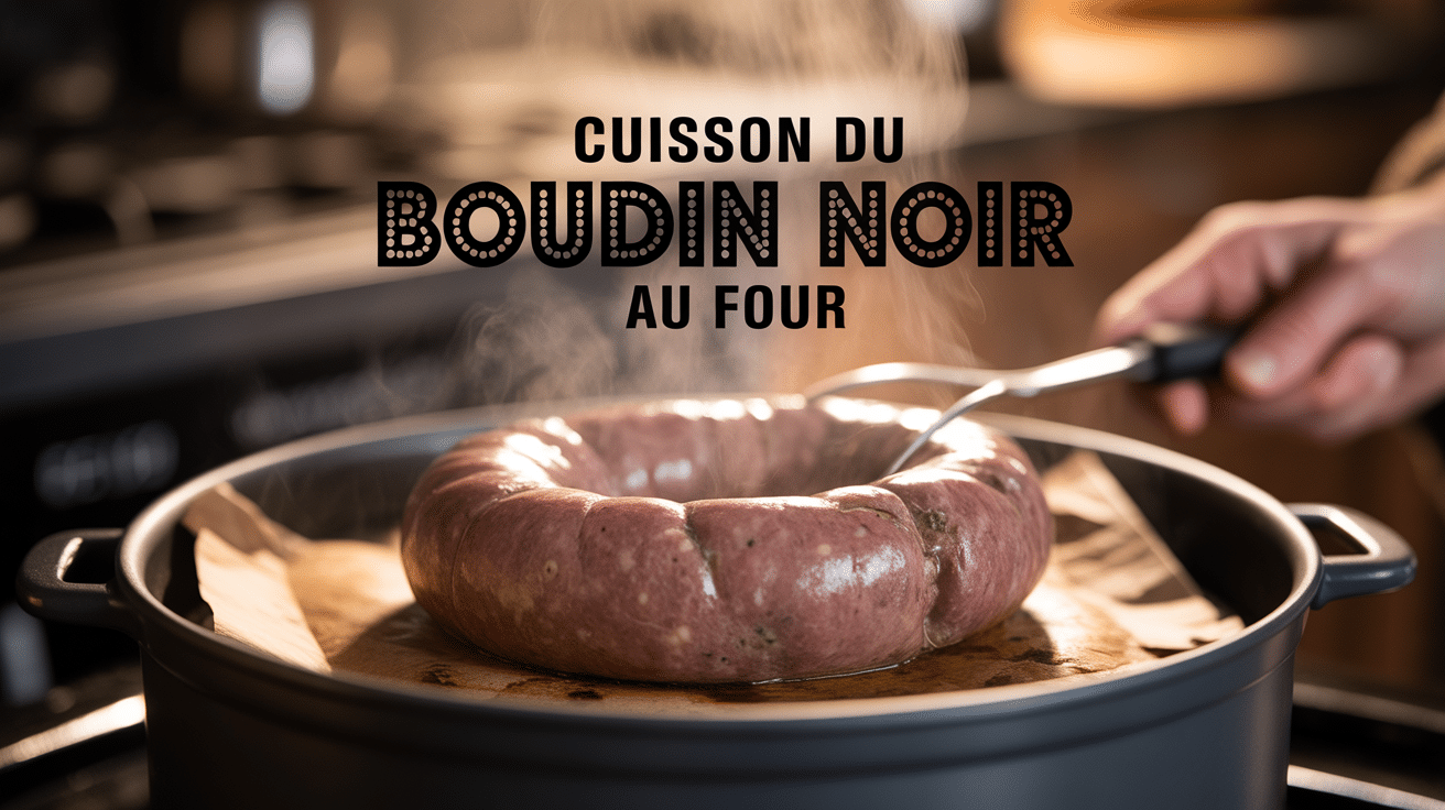 Cuisson du boudin noir au four sur plaque