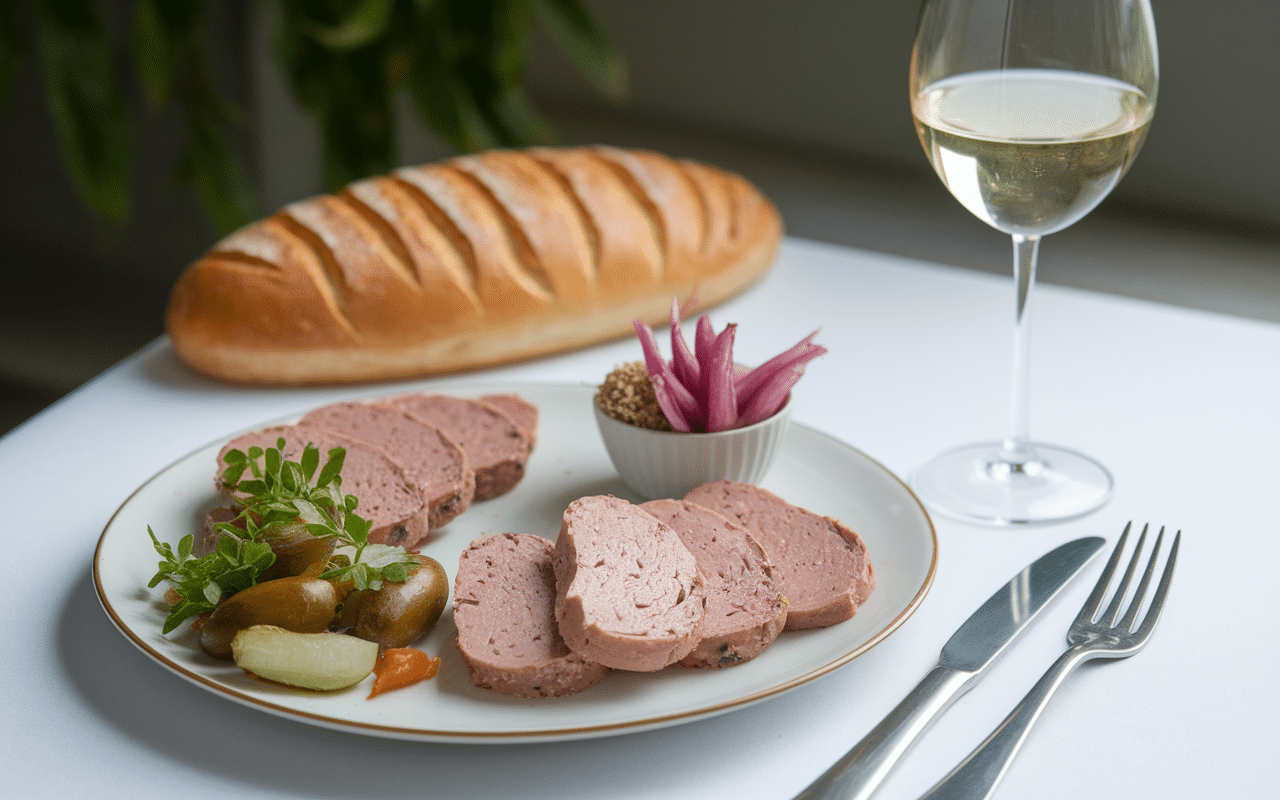 Plateau de dégustation de paté de foie avec accompagnements