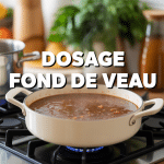 Dosage fond de veau Maggi casserole sauce brune moderne