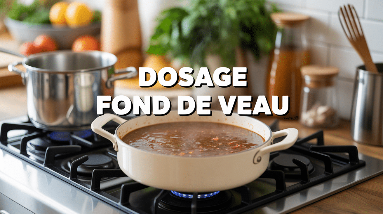 Dosage fond de veau Maggi casserole sauce brune moderne