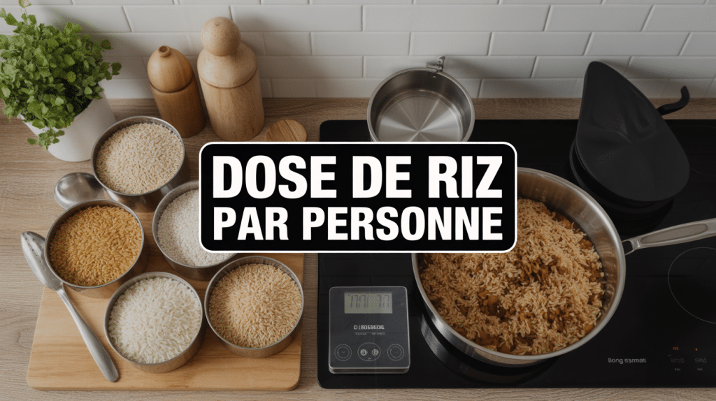 dose riz par personne vue cuisine moderne