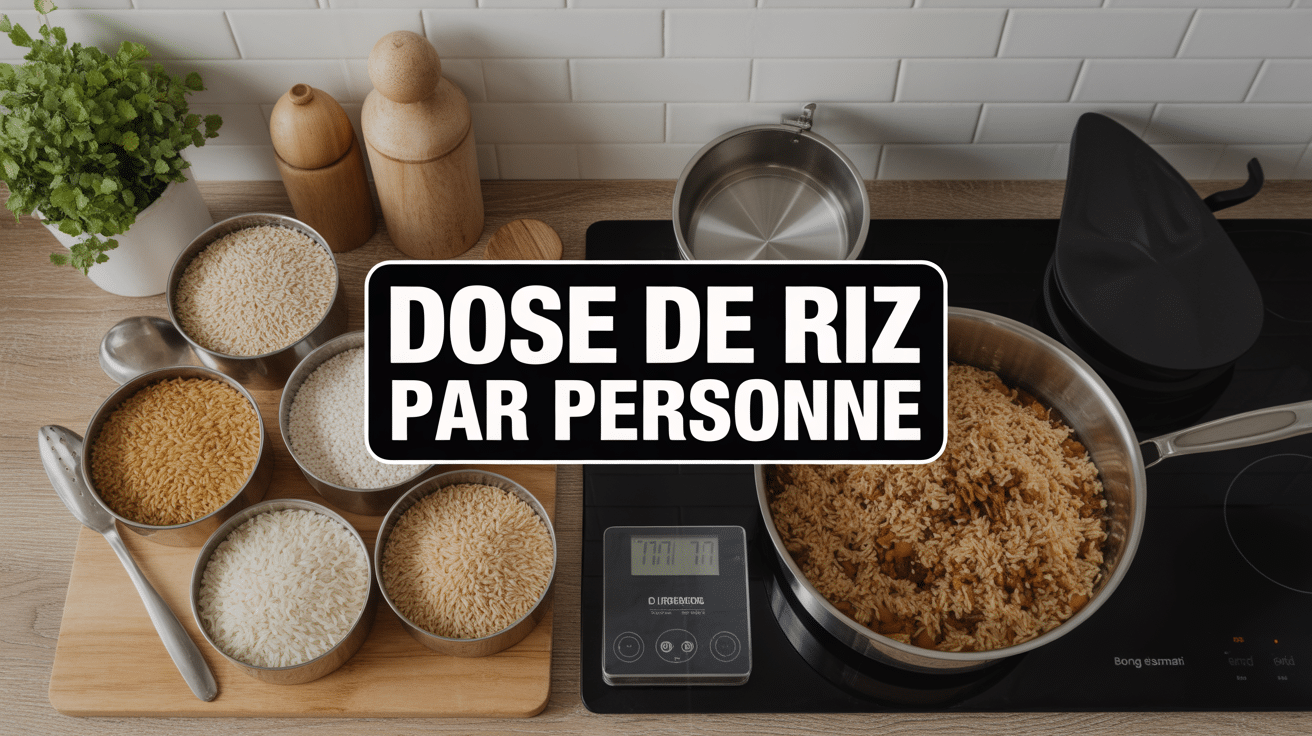 dose riz par personne vue cuisine moderne
