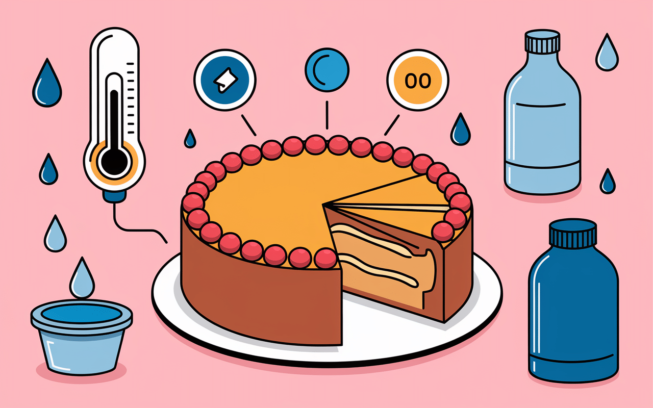 Schéma conservation gâteau yaourt température humidité emballage