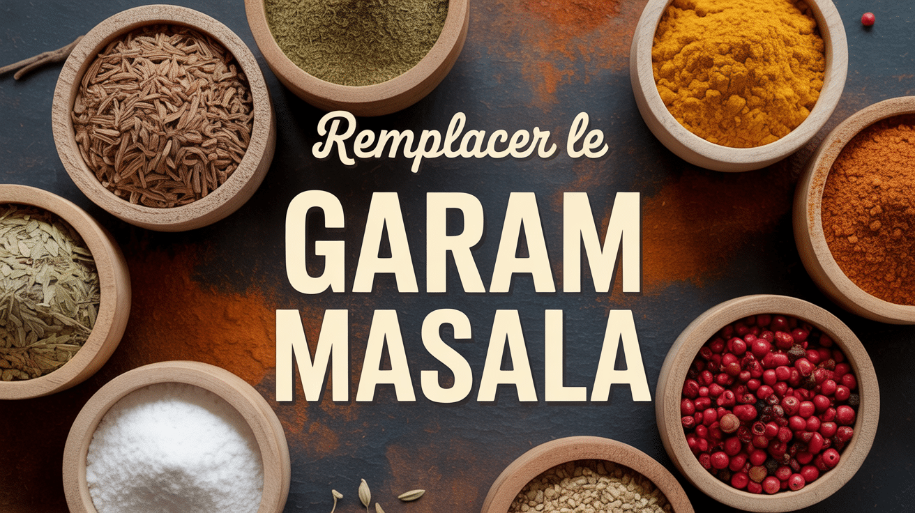 Assortiment d'épices garam masala remplacer