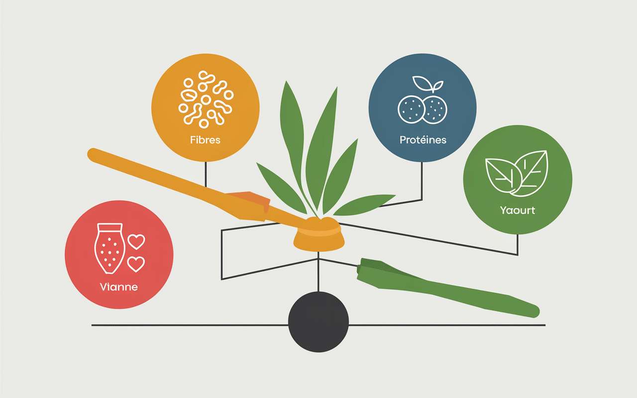 infographie gateau yaourt flocon d'avoine valeurs nutritionnelles