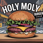 burger artisanal holy moly burger lille sur fond urbain
