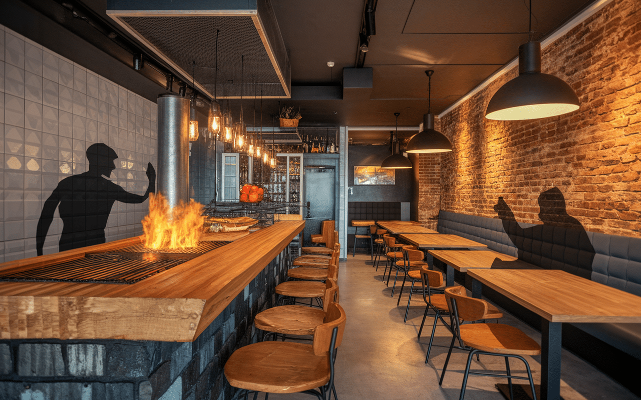 interieur holy moly burger lille ambiance industrielle