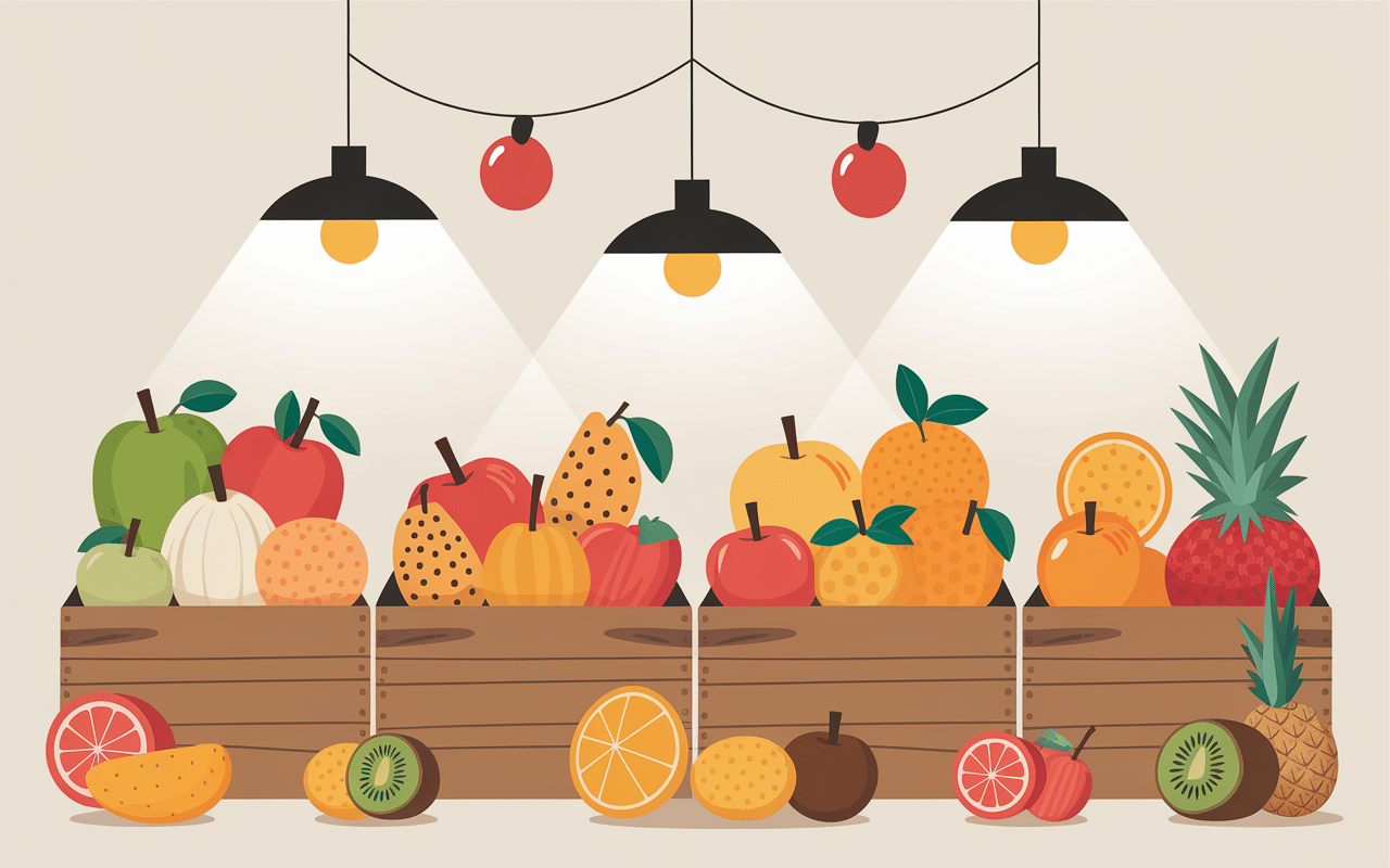 diversité de fruit d hiver au marché