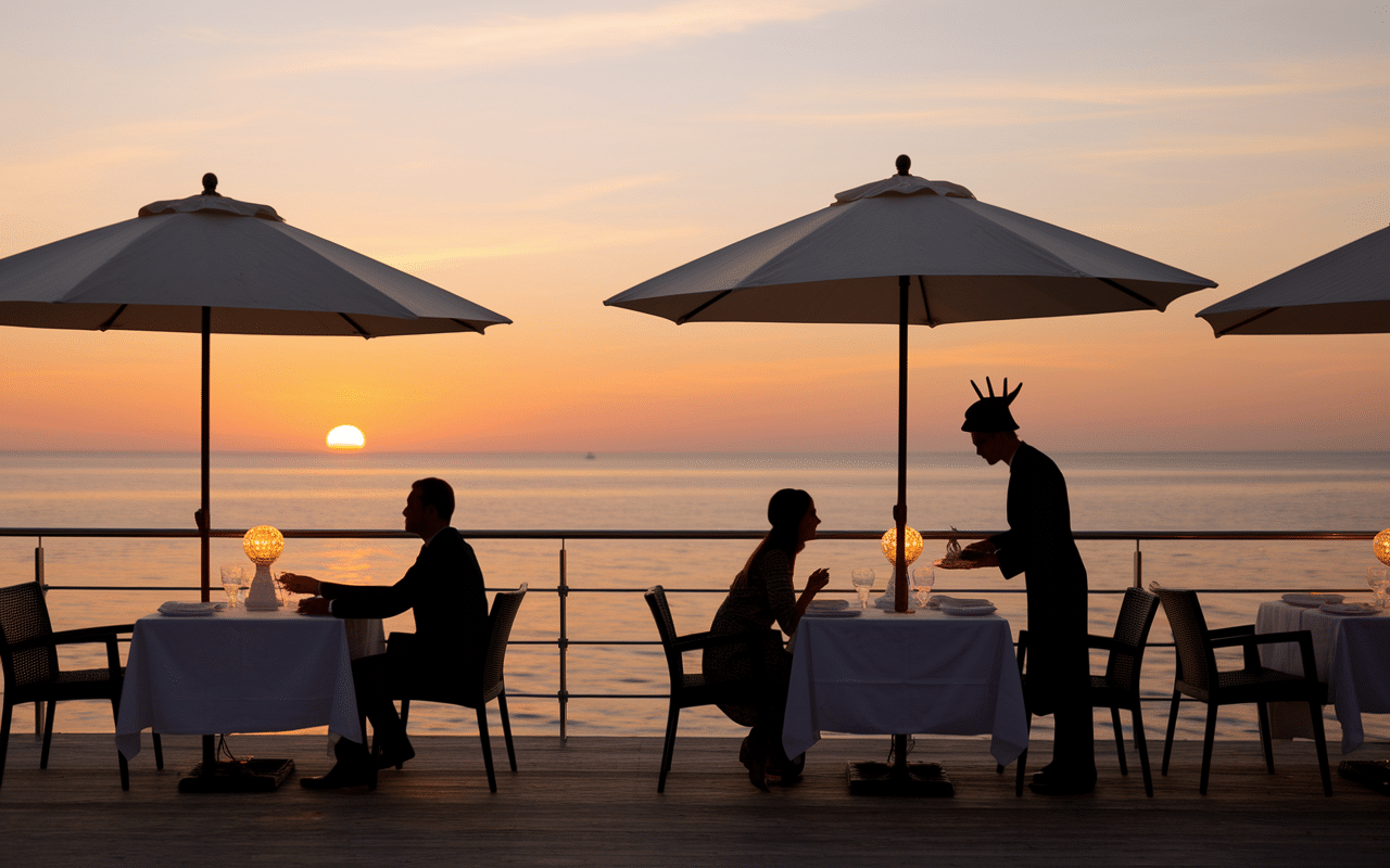 la capte restaurant dîner romantique vue mer