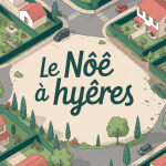 vue aerienne quartier le noe hyeres maisons espaces verts