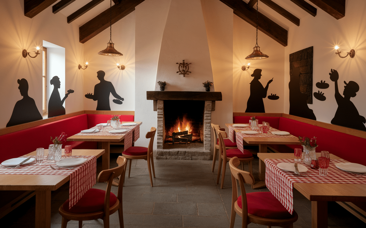 auberge conviviale dégustant le roi de la tarte flambée