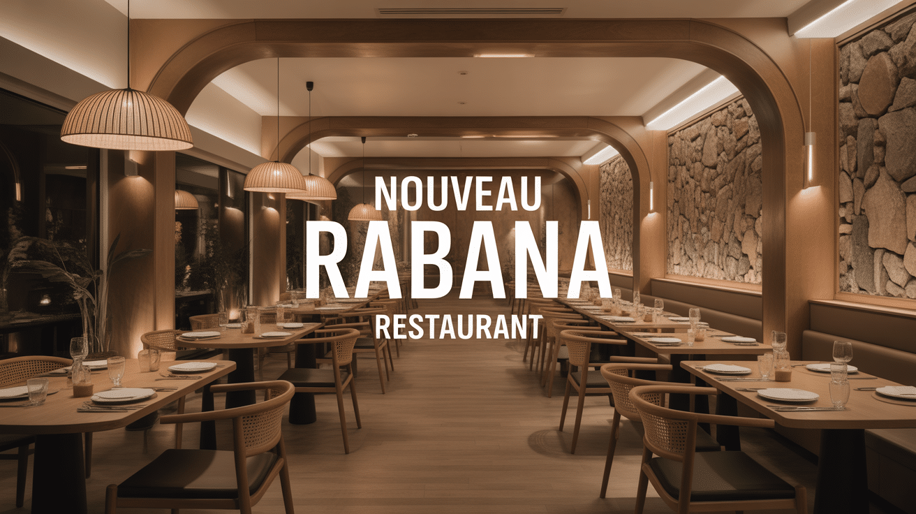 new rabana restaurant intérieur élégant et chaleureux