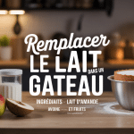 par quoi remplacer le lait dans un gâteau scène cuisine bol et alternatives