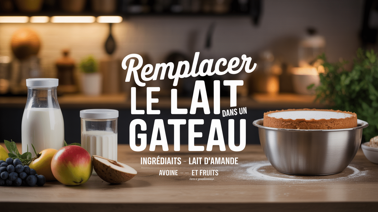 par quoi remplacer le lait dans un gâteau scène cuisine bol et alternatives