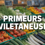 primeur legumes viletaneuse avec etalage de legumes frais