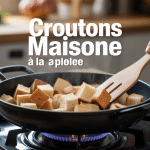 Croûtons dorés à la poêle recette rapide
