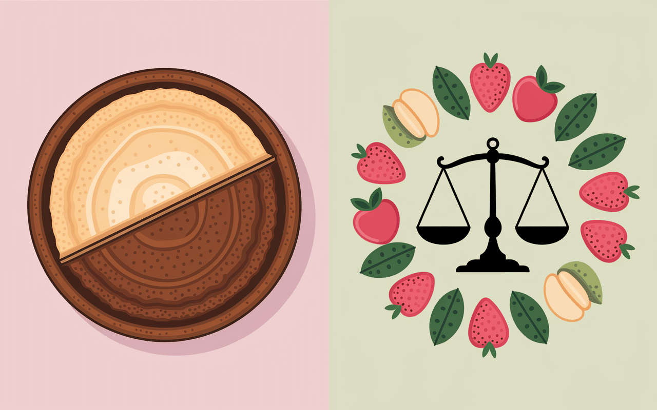 comparatif parts recette gâteau sans matière grasse ni sucre