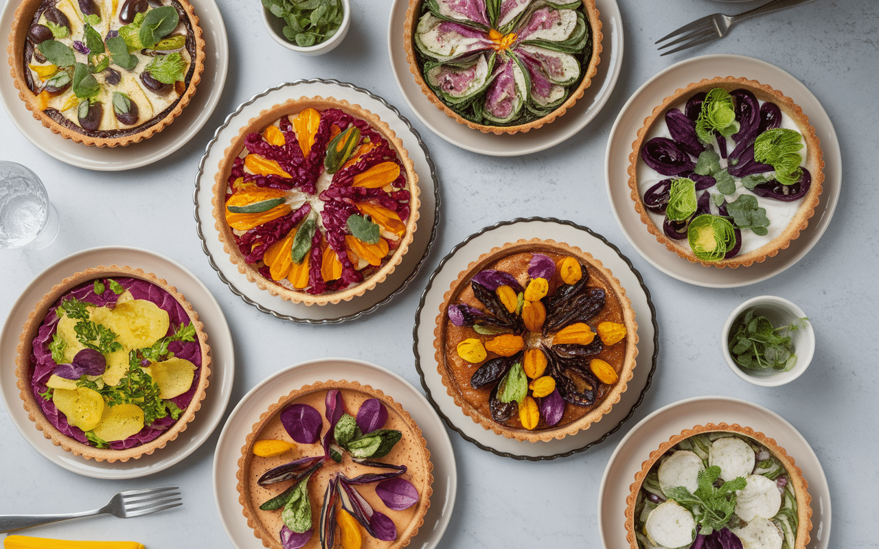 Tartes salées variées avec pâte sablée toute prête