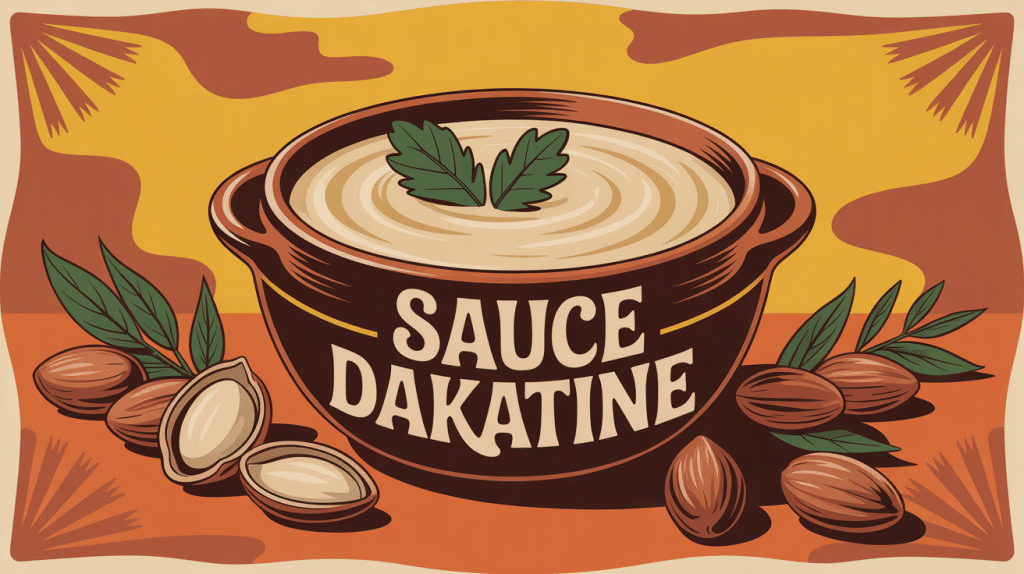 Bol de sauce dakatine avec arachides